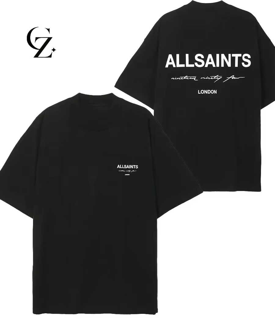 Street Fashion In London - Oversized London Street Print T-Shirt Men