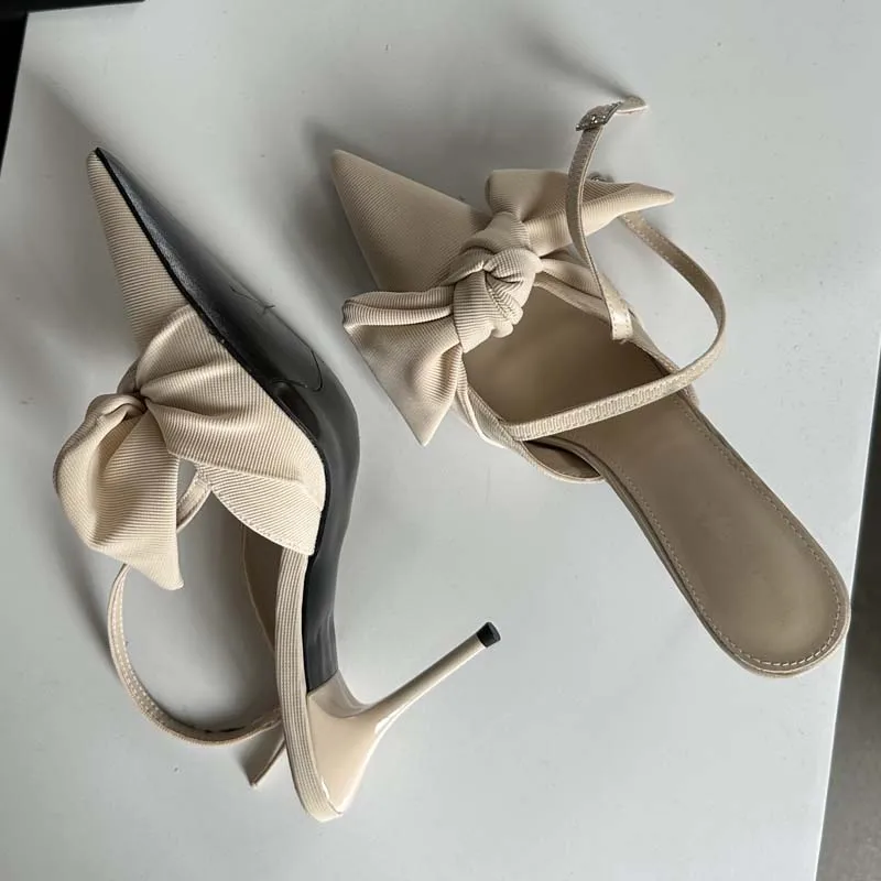 Street Fashion Rome - Eilyken Fashion Butterfly-knot Thin High Heels