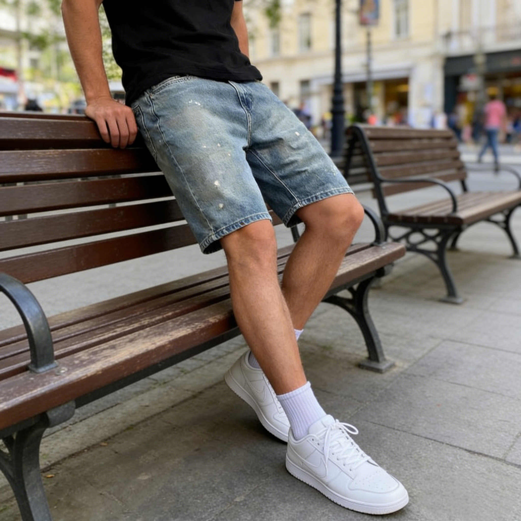 Men's Summer American High Str - Street Fashion Jeans recension och pris