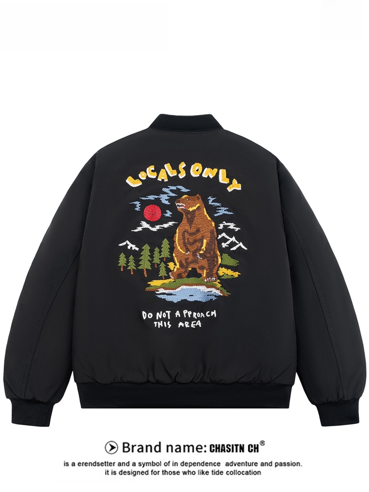 Thickened Embroidered Cotton J - Street Fashion Couple recension och pris