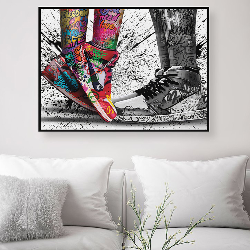 Fashion Graffiti Artwork Sneak - Street Fashion Poster recension och pris