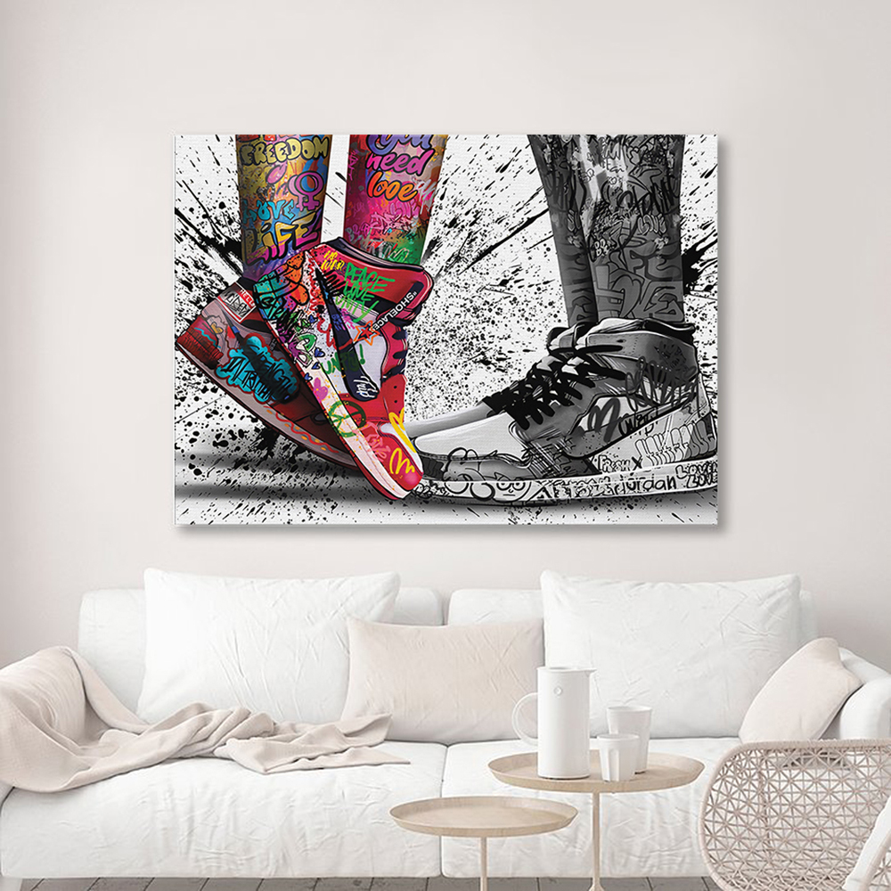 Fashion Graffiti Artwork Sneak - Street Fashion Poster recension och pris