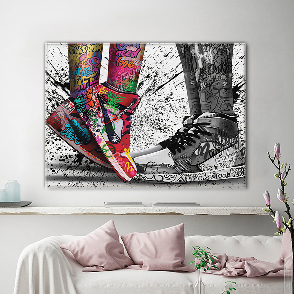Fashion Graffiti Artwork Sneak - Street Fashion Poster recension och pris