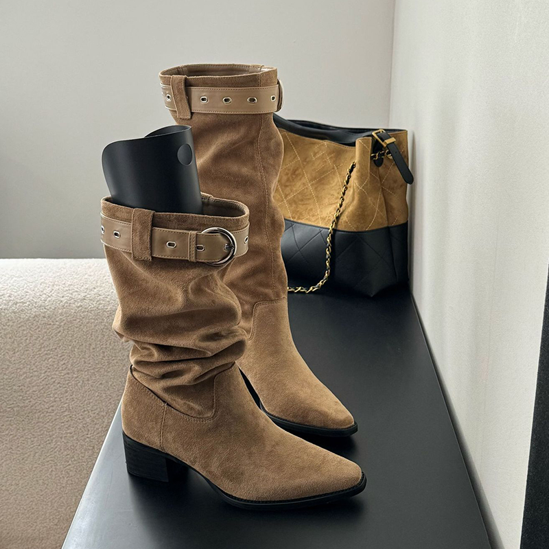 2026 autumn new cowhide suede  - Street Fashion Rome 2026 recension och pris