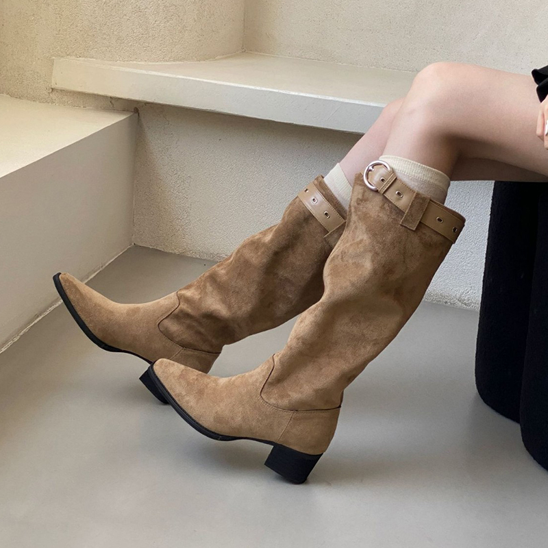 2026 autumn new cowhide suede  - Street Fashion Rome 2026 recension och pris