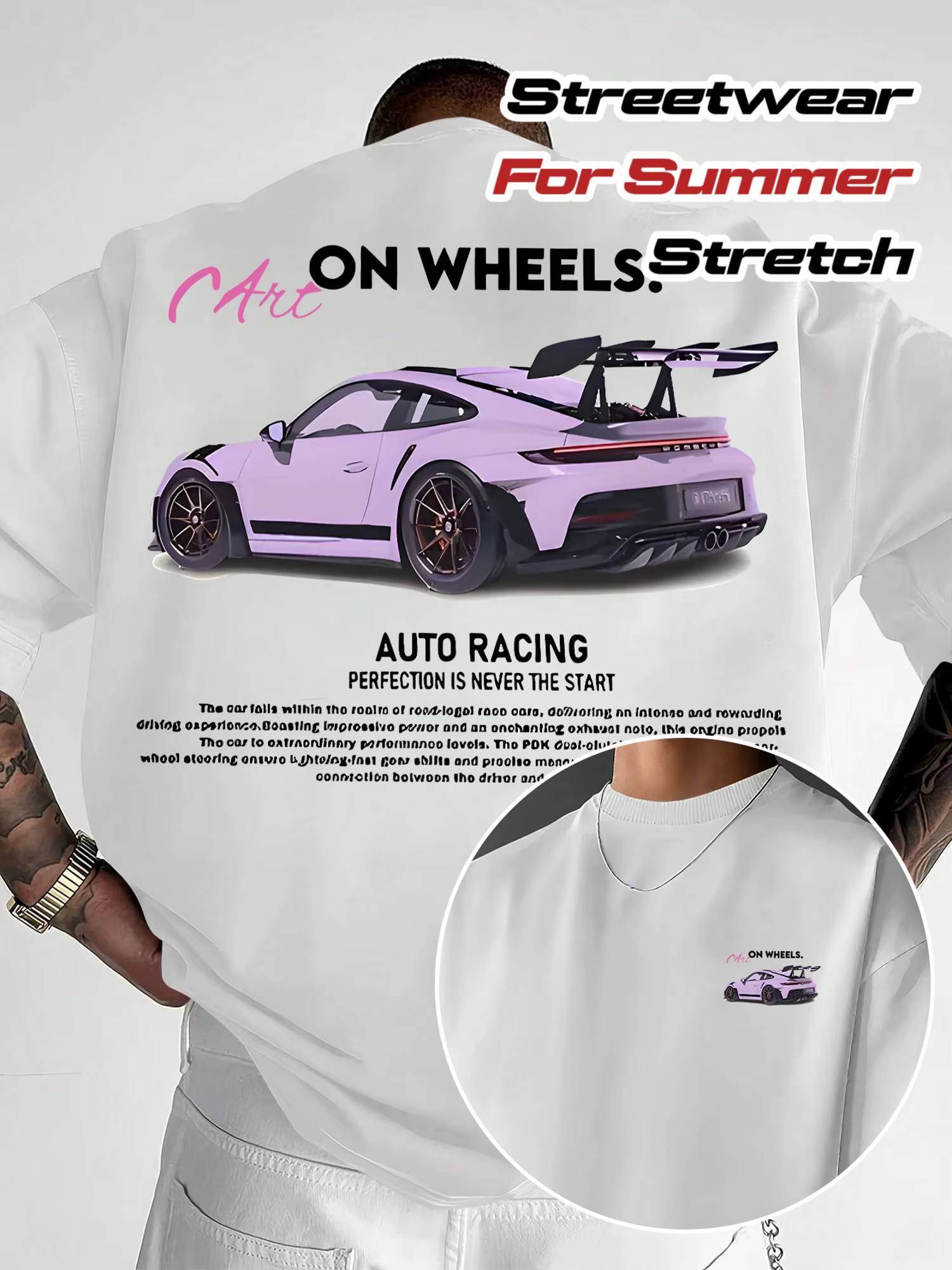 Men Summer Super Sports Car Th - Street Fashion Theme recension och pris