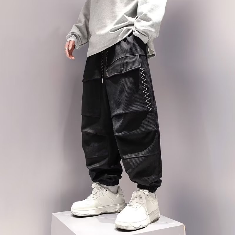 Korean Cargo Pants Men Japanes - Street Fashion Kpop recension och pris