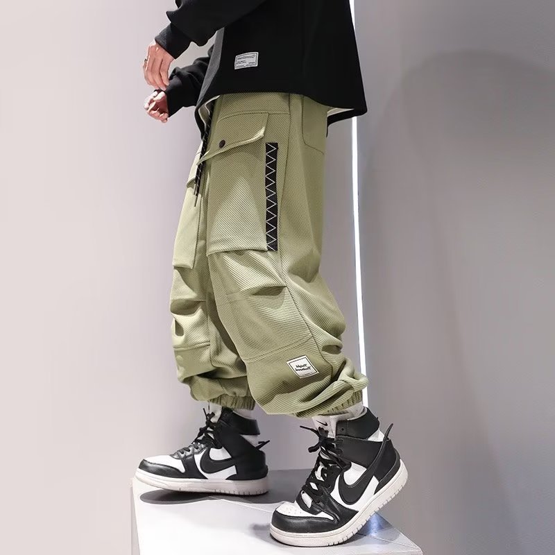 Korean Cargo Pants Men Japanes - Street Fashion Kpop recension och pris
