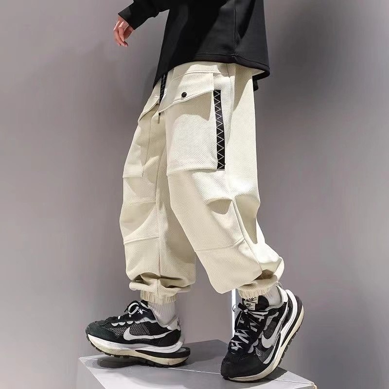 Korean Cargo Pants Men Japanes - Street Fashion Kpop recension och pris