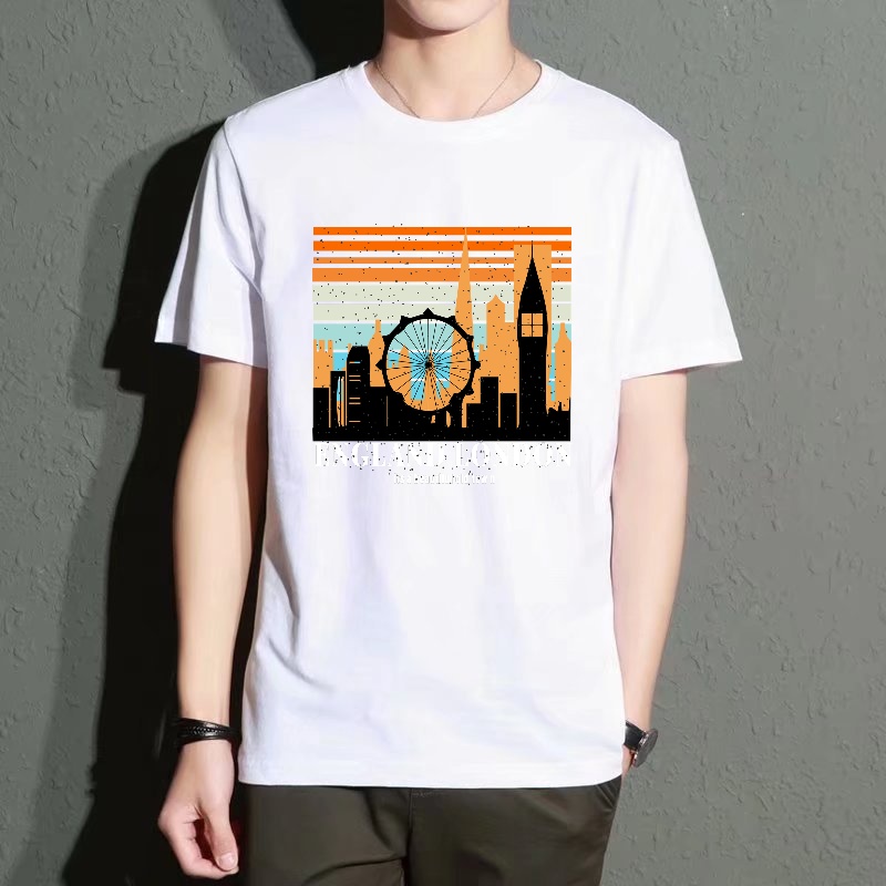 Men's Black Round-Neck Short-S - Street Fashion In London recension och pris