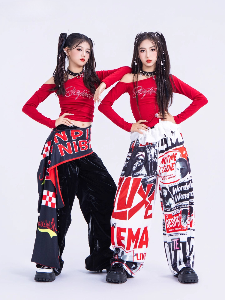 New Girls Hip Hop Dance Costum - Street Fashion Kpop recension och pris