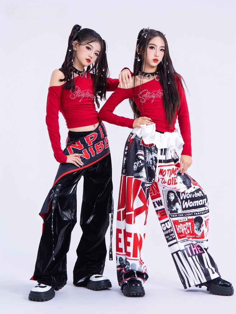 New Girls Hip Hop Dance Costum - Street Fashion Kpop recension och pris