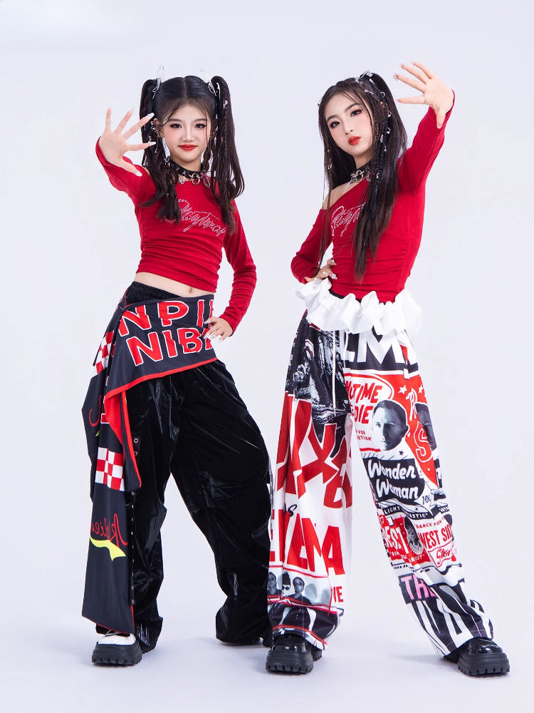 New Girls Hip Hop Dance Costum - Street Fashion Kpop recension och pris
