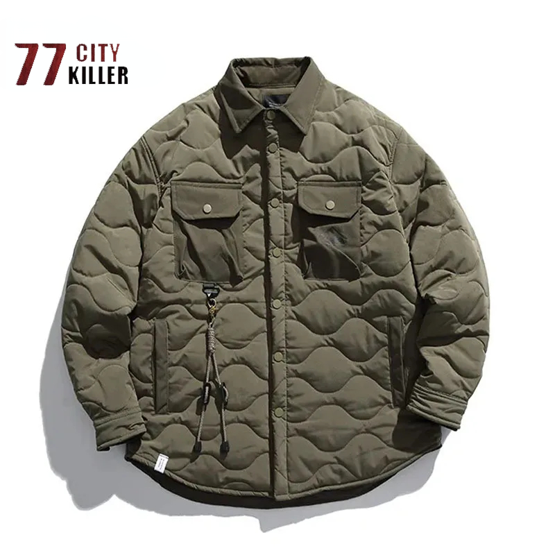 Vintage Cotton Jacket Men's Wi - Street Fashion Erkek recension och pris