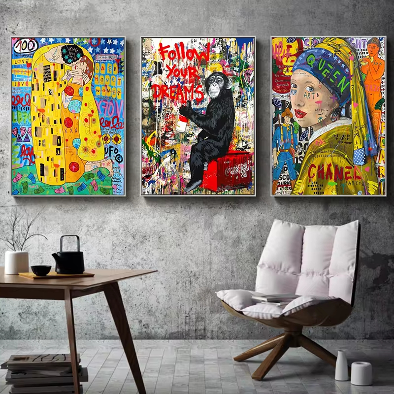 Abstract Graffiti Street Art F - Street Fashion Poster recension och pris