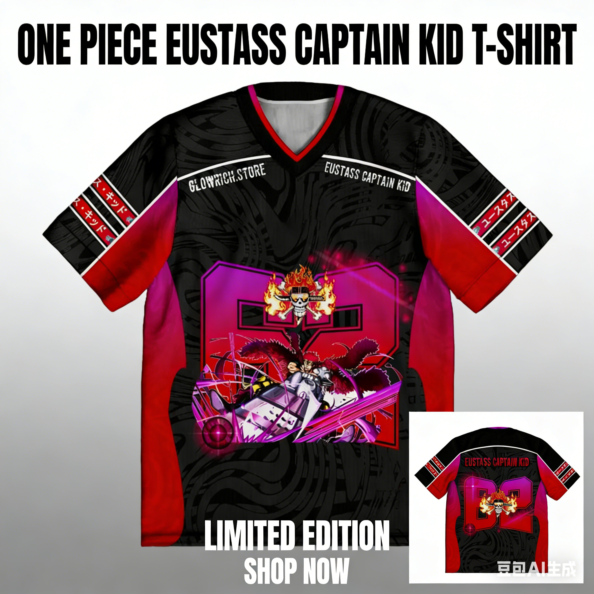 One Piece Eustass Kid Anime Y2 - Street Fashion Kpop recension och pris
