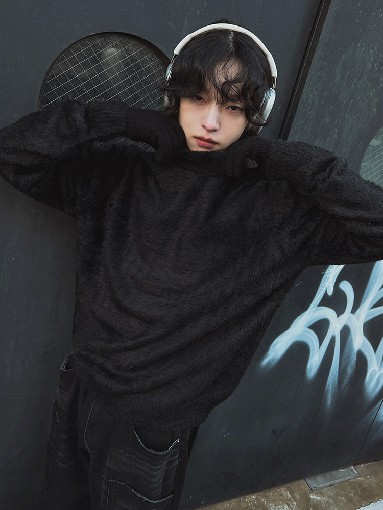 Fur Collar Pullovers Rock Mens - Street Fashion In London recension och pris