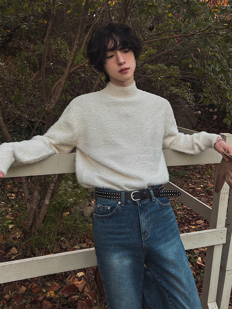 Fur Collar Pullovers Rock Mens - Street Fashion In London recension och pris