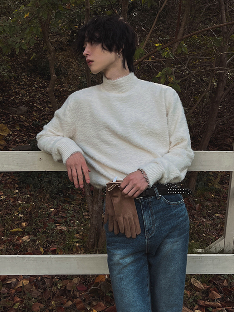 Fur Collar Pullovers Rock Mens - Street Fashion In London recension och pris