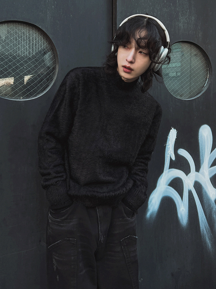 Fur Collar Pullovers Rock Mens - Street Fashion In London recension och pris