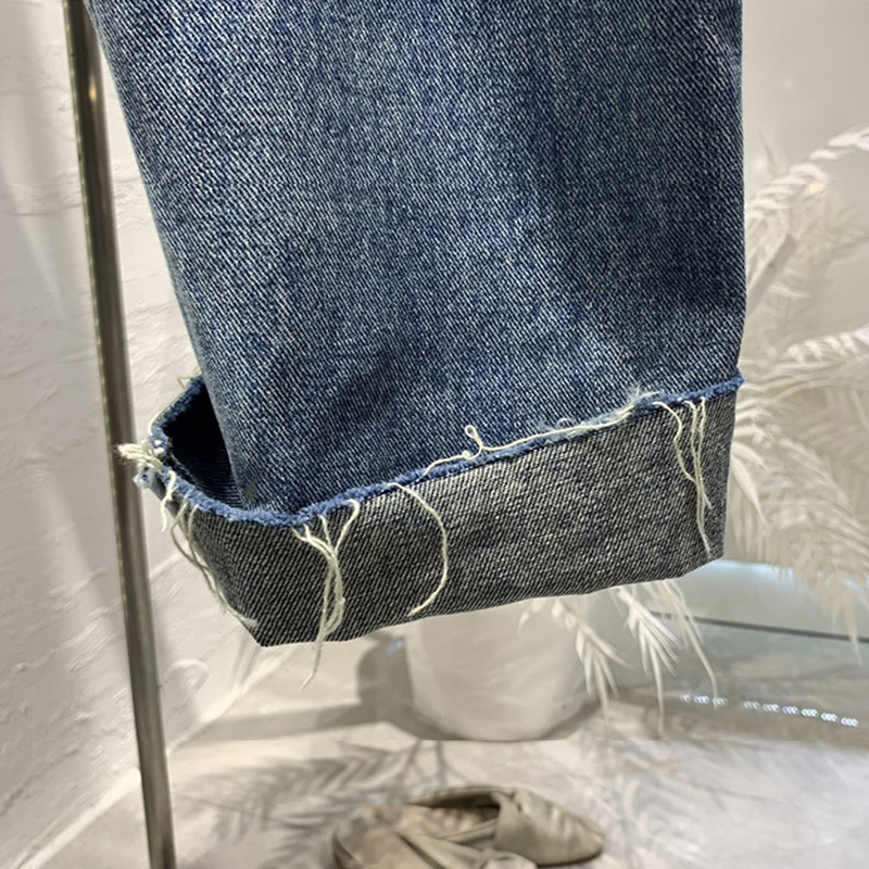 Summer Women Ripped Jeans High - Street Fashion Jeans recension och pris