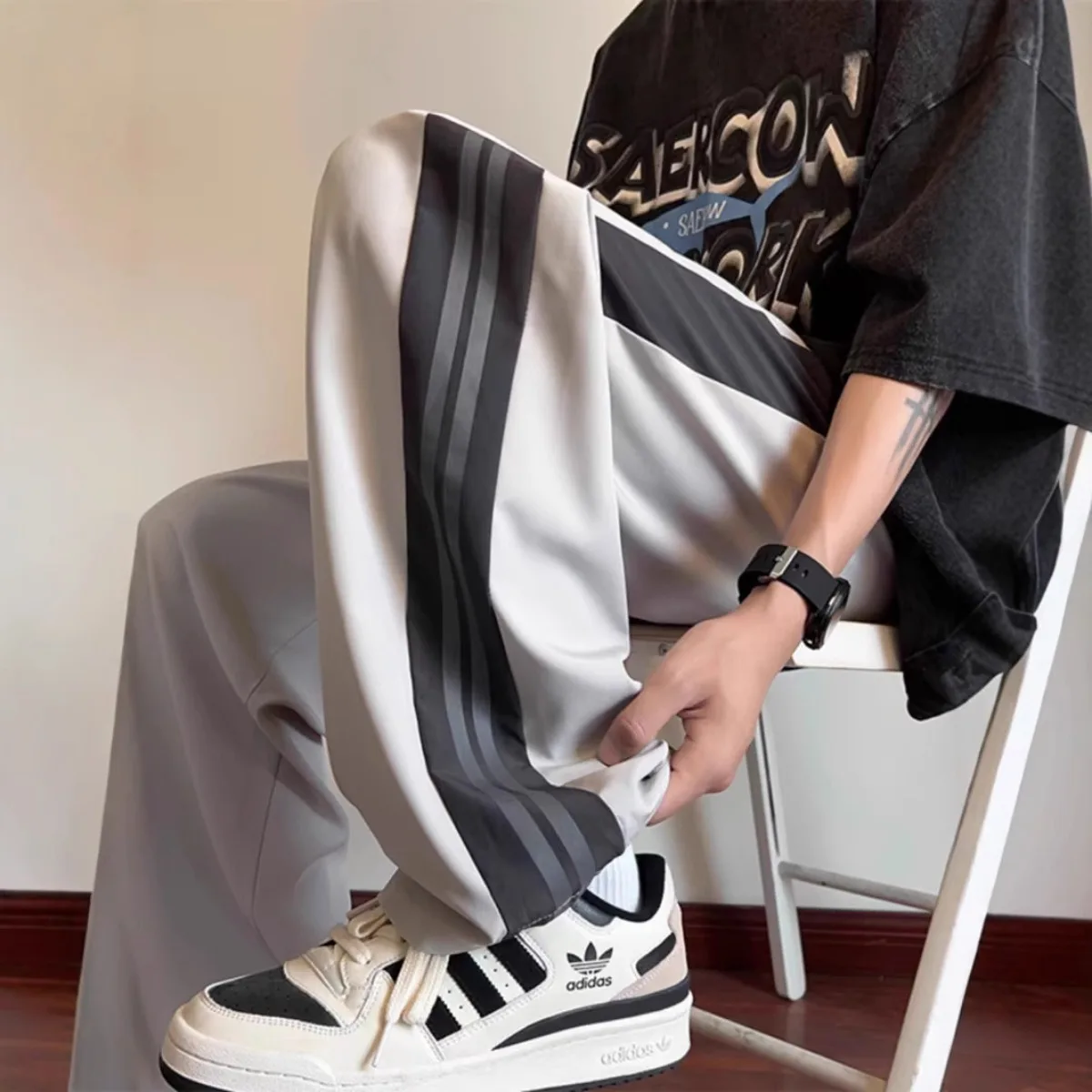 High Street Casual Pants Men W - Street Fashion Couple recension och pris