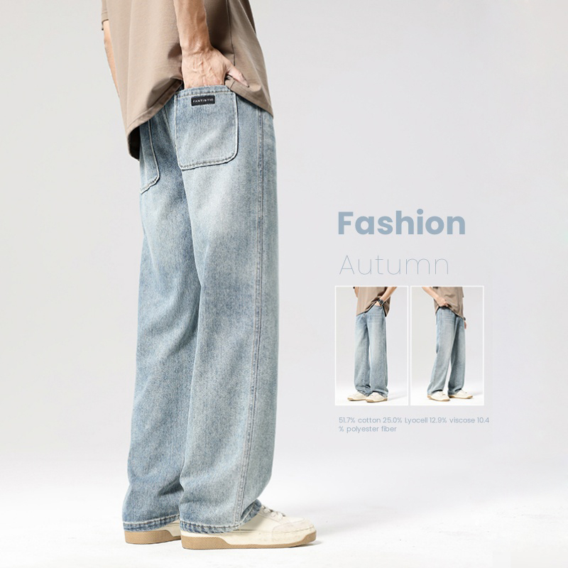 Autumn Casual Men's Straight J - Street Fashion Jeans recension och pris