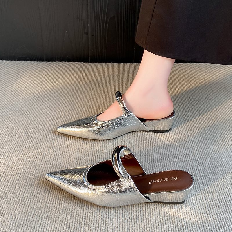 Summer Women Cover Toe Mules S - Street Fashion Rome 2026 recension och pris