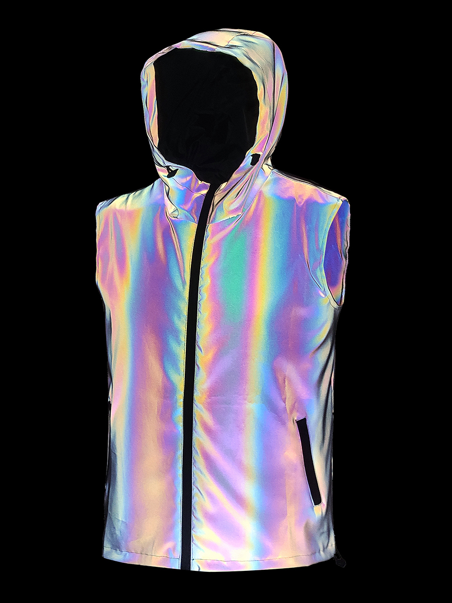 Reflective Vest Men's  Hoodie  - Fashion Street Night recension och pris