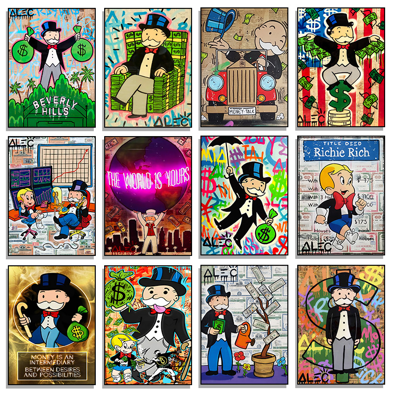 Fashion Alec Monopoly Milliona - Street Fashion Poster recension och pris