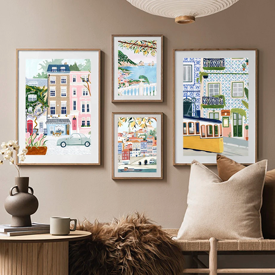 City Street Park Vintage Tram  - Street Fashion Poster recension och pris