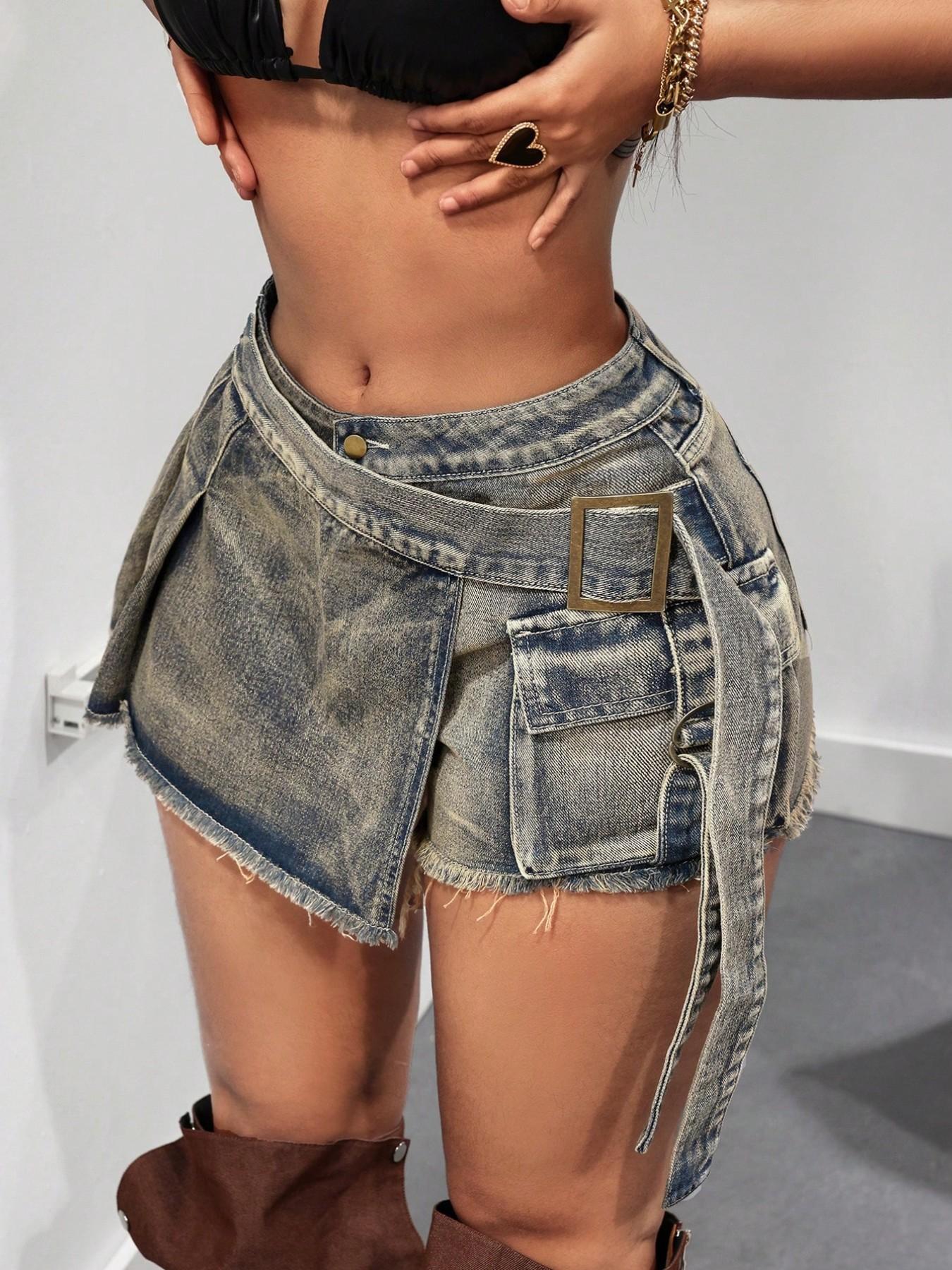 Vintage High Waist Denim Skirt - Street Fashion Jeans recension och pris